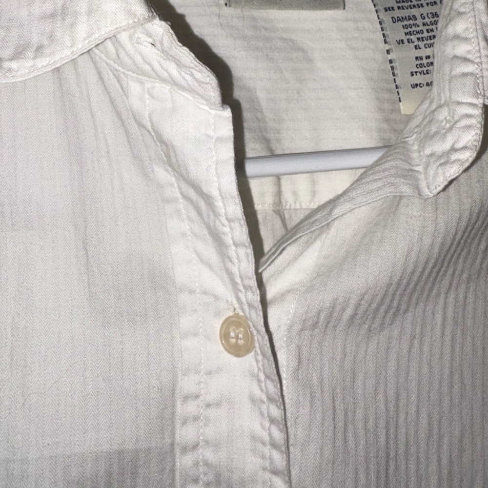 White Stag Ladies White Button-Down Shirt - Picture 3 of 4